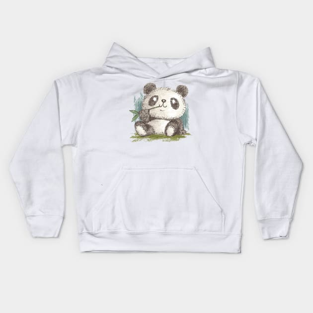 Panda Kids Hoodie by sanogawa